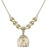 Saint Martha Crystal Necklace | 3/4 inch | 6mm Beads   14kt Gold Filled