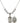 Saint Michael the Archangel Crystal Necklace | 3/4 inch | 6mm Beads   Sterling Silver