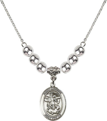 Collar de cristal de San Miguel Arcángel | 3/4 pulgada | Cuentas de 6 mm | N32-8076