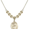 Saint Monica Crystal Necklace | 3/4 inch | 6mm Beads   14kt Gold Filled