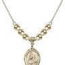 Our Lady of Loretto Crystal Necklace | 3/4 inch | 6mm Beads   14kt Gold Filled