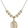 Saint Paul the Apostle Crystal Necklace | 3/4 inch | 6mm Beads   14kt Gold Filled