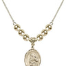 Our Lady of Providence Crystal Necklace | 3/4 inch | 6mm Beads   14kt Gold Filled