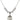 Saint Peregrine Crystal Necklace | 3/4 inch | 6mm Beads   Sterling Silver