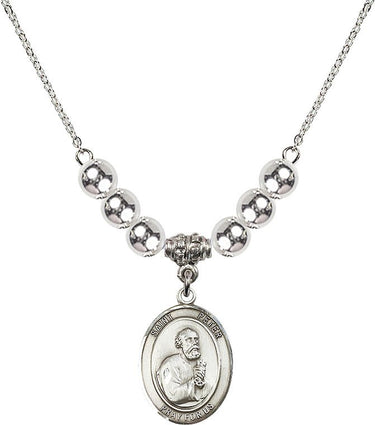 Saint Peter the Apostle Crystal Necklace | 3/4 inch | 6mm Beads