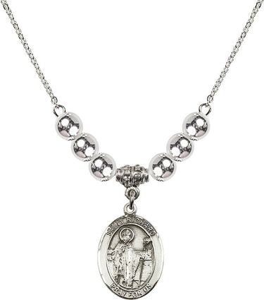 Saint Richard Crystal Necklace | 3/4 inch | 6mm Beads