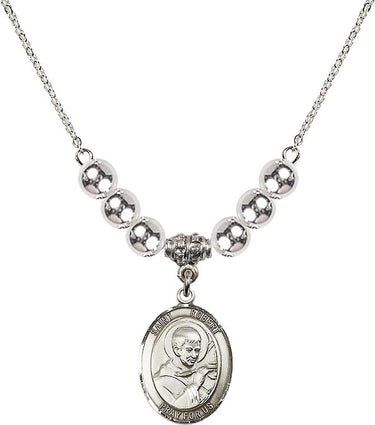 Saint Robert Bellarmine Crystal Necklace | 3/4 inch | 6mm Beads