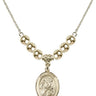 Saint Sarah Crystal Necklace | 3/4 inch | 6mm Beads   14kt Gold Filled