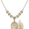 Scapular Crystal Necklace | 3/4 inch | 6mm Beads   14kt Gold Filled