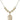 Saint Sebastian Crystal Necklace | 3/4 inch | 6mm Beads   14kt Gold Filled