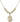 Saint Sebastian Crystal Necklace | 3/4 inch | 6mm Beads   14kt Gold Filled