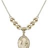 Our Lady Star of the Sea Crystal Necklace | 3/4 inch | 6mm Beads   14kt Gold Filled