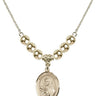 Saint Theresa Crystal Necklace | 3/4 inch | 6mm Beads   14kt Gold Filled