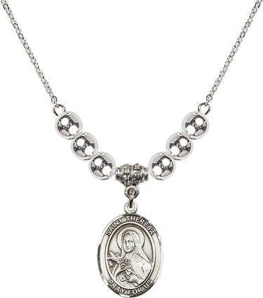 Saint Theresa Crystal Necklace | 3/4 inch | 6mm Beads
