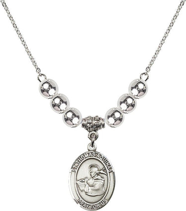Saint Thomas Aquinas Crystal Necklace | 3/4 inch | 6mm Beads