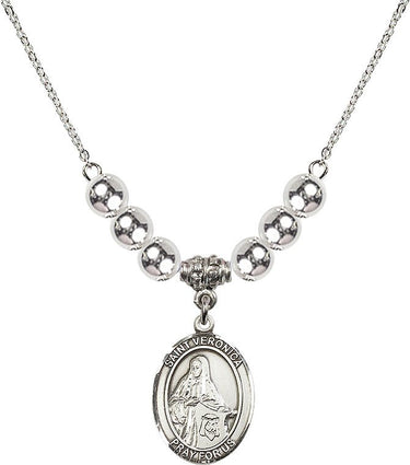 Saint Veronica Crystal Necklace | 3/4 inch | 6mm Beads