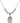 Saint John of God Crystal Necklace | 3/4 inch | 6mm Beads   Sterling Silver