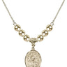Our Lady of la Vang Crystal Necklace | 3/4 inch | 6mm Beads   14kt Gold Filled