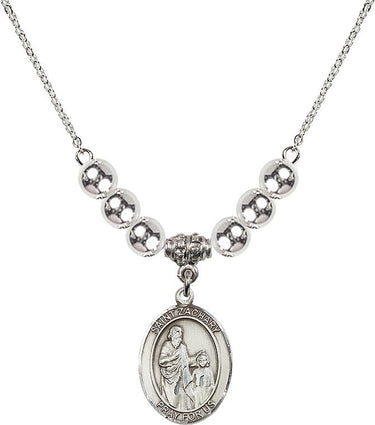 Saint Zachary Crystal Necklace | 3/4 inch | 6mm Beads | N32-8116