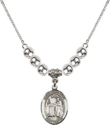 Saint Valentine of Rome Crystal Necklace | 3/4 inch | 6mm Beads | N32-8121