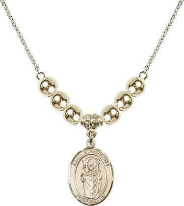 Saint Stanislaus Krakow Crystal Necklace | 3/4 inch | 6mm Beads | N32-8124
