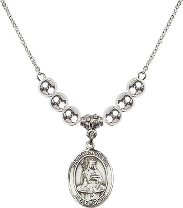 Saint Walburga Crystal Necklace | 3/4 inch | 6mm Beads | N32-8126
