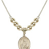 Saint Agnes of Rome Crystal Necklace | 3/4 inch | 6mm Beads _x0014_  14kt Gold Filled