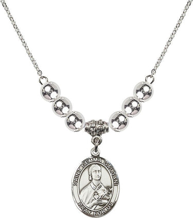 Saint Gemma Galgani Crystal Necklace | 3/4 inch | 6mm Beads | N32-8130