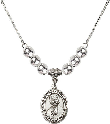Saint Marcellin Champagnat Crystal Necklace | 3/4 inch | 6mm Beads | N32-8131