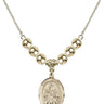 Saint Sophia Crystal Necklace | 3/4 inch | 6mm Beads _x0014_  14kt Gold Filled