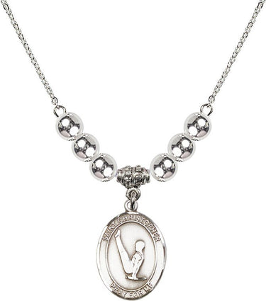 Collar de Gimnasia de Cristal San Cristóbal | 3/4 pulgada | Cuentas de 6 mm | N32-8142