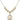 Saint Christopher Cross Crystal Necklace | 3/4 inch | 6mm Beads _x0014_  14kt Gold Filled
