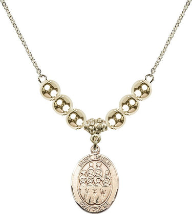 Collar de cristal Coro de Santa Cecilia | 1,9 cm | Cuentas de 6 mm | N32-8180