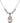 Saint Cecilia Crystal Necklace | 3/4 inch | 6mm Beads _x0014_  Sterling Silver