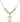 Saint Sebastian Crystal Necklace | 3/4 inch | 6mm Beads _x0014_  14kt Gold Filled
