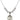 Saint Christopher Crystal Necklace | 3/4 inch | 6mm Beads _x0014_  Sterling Silver