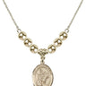 Saint Martin of Tours Crystal Necklace | 3/4 inch | 6mm Beads _x0014_  14kt Gold Filled