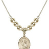 Saint Vincent Ferrer Crystal Necklace | 3/4 inch | 6mm Beads _x0014_  14kt Gold Filled