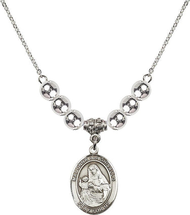 Madonna del Ghisallo Crystal Necklace | 3/4 inch | 6mm Beads | N32-8203