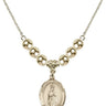 Our Lady of Fatima Crystal Necklace | 3/4 inch | 6mm Beads _x0014_  14kt Gold Filled