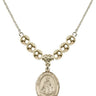 Infant of Prague Crystal Necklace | 3/4 inch | 6mm Beads _x0014_  14kt Gold Filled