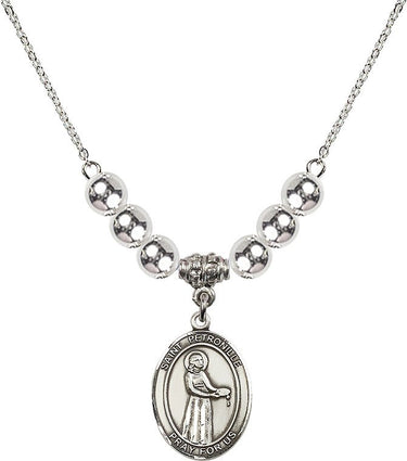 Saint Petronille Crystal Necklace | 3/4 inch | 6mm Beads