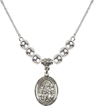 Saint Germaine Cousin Crystal Necklace | 3/4 inch | 6mm Beads