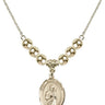 Saint Isaac Jogues Crystal Necklace | 3/4 inch | 6mm Beads _x0014_  14kt Gold Filled