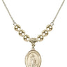 Saint Barnabas Crystal Necklace | 3/4 inch | 6mm Beads _x0014_  14kt Gold Filled