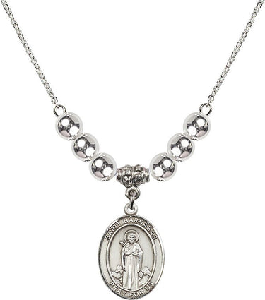 Saint Barnabas Crystal Necklace | 3/4 inch | 6mm Beads | N32-8216