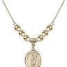 Saint Victor of Marseilles Crystal Necklace | 3/4 inch | 6mm Beads _x0014_  14kt Gold Filled