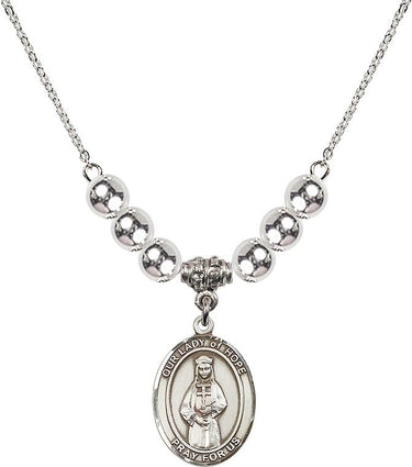 Collar de cristal Nuestra Señora de la Esperanza | 1,9 cm | Cuentas de 6 mm | N32-8230