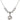 Saint John Paul II Crystal Necklace | 3/4 inch | 6mm Beads _x0014_  Sterling Silver