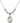 Saint Madeline Sophie Barat Crystal Necklace | 3/4 inch | 6mm Beads _x0014_  Sterling Silver